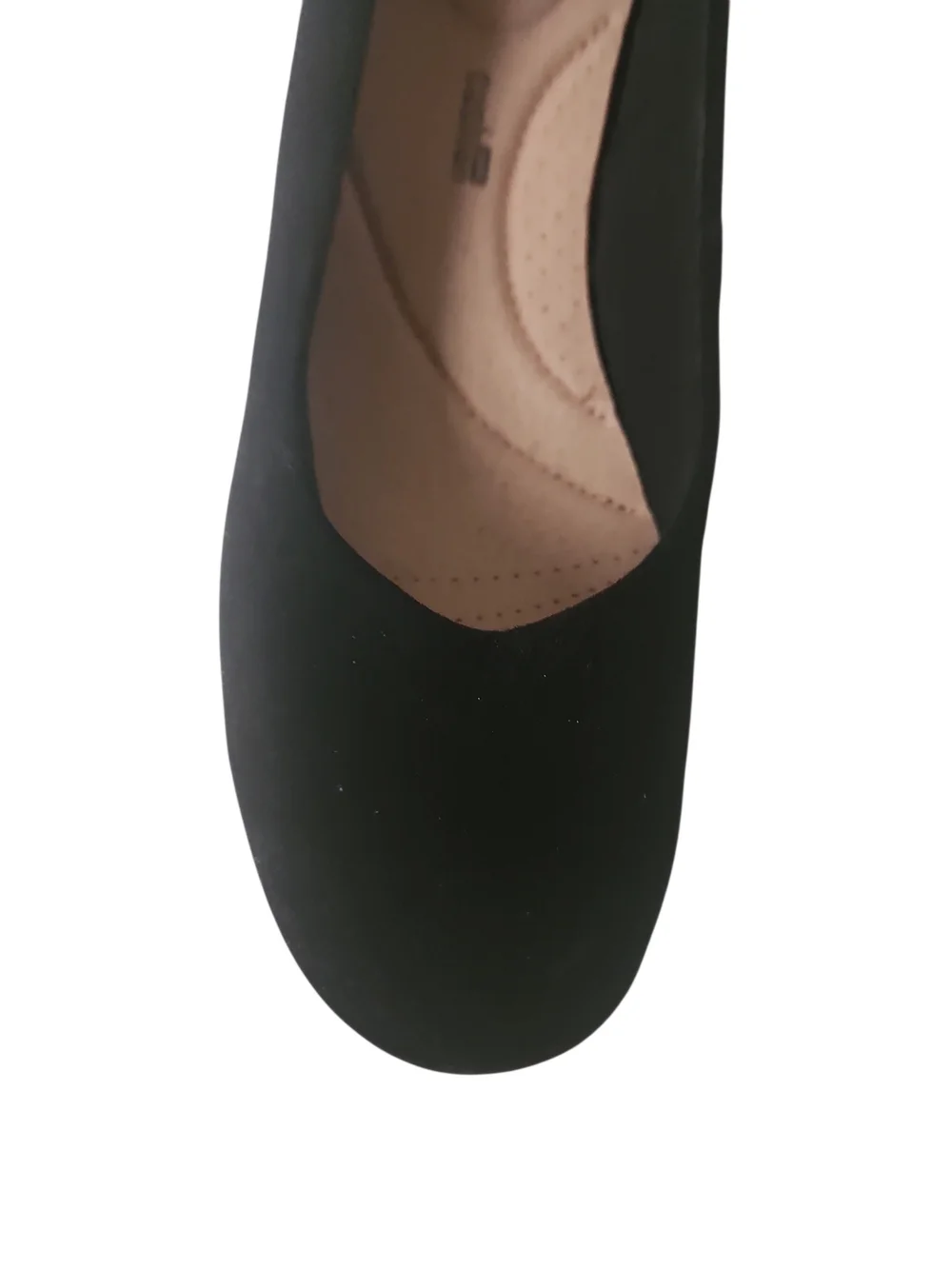 Clarks Flores Tulip Clarks Collection Black Suede Wedge OrthoLite Heel Size 9